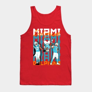 Tua tagovailoa x tyreek hill x jaylen waddle waddle - miami dolphins Tank Top